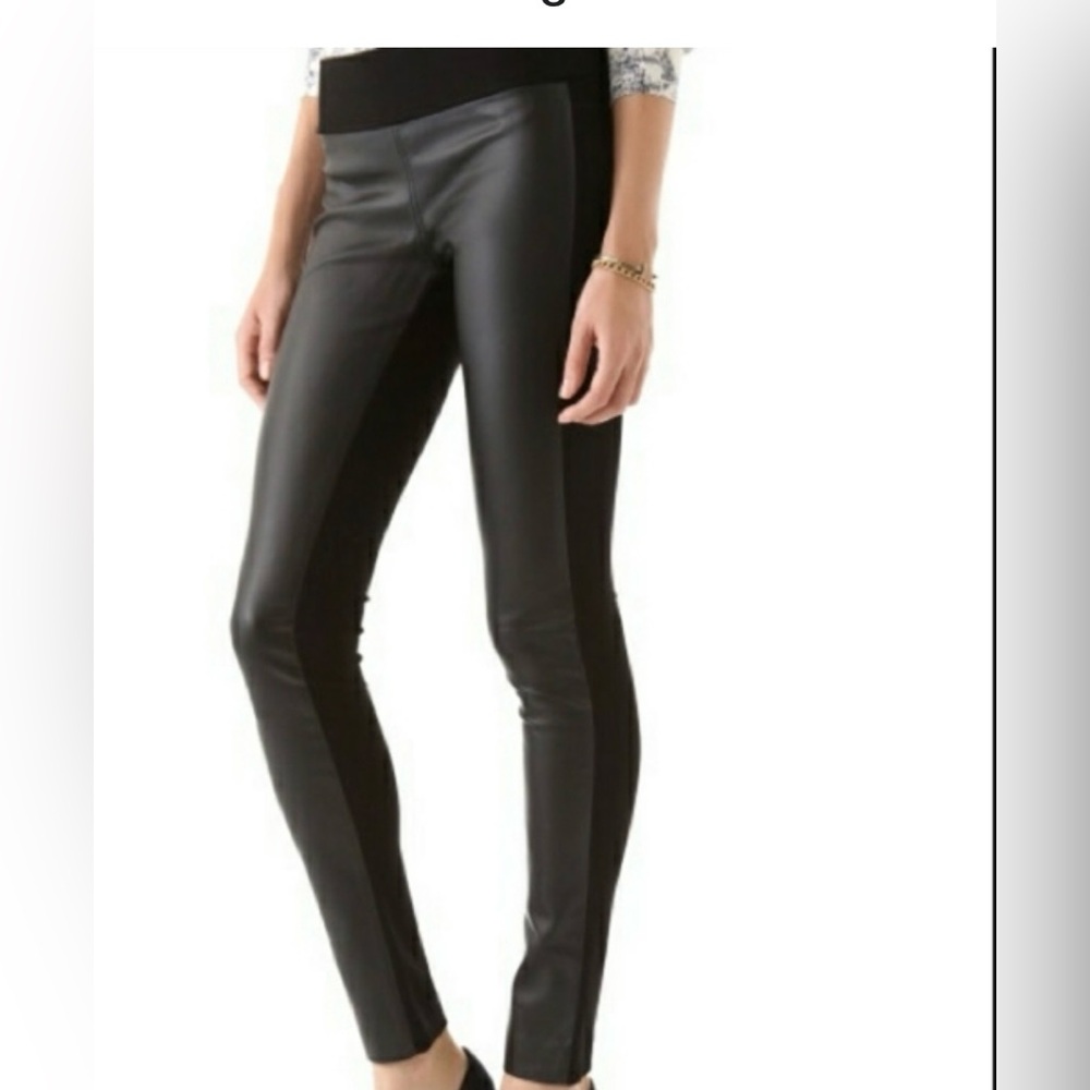 Club Monaco Faux Leather Leggings XS – Sleek & Chic